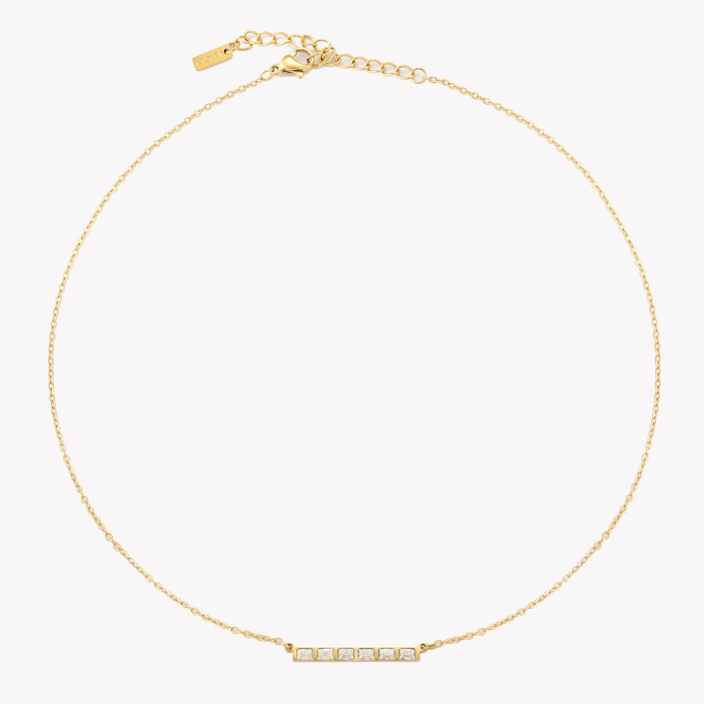Baguette Line Necklace