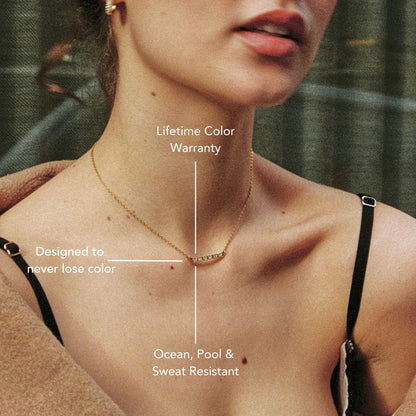 Baguette Line Necklace