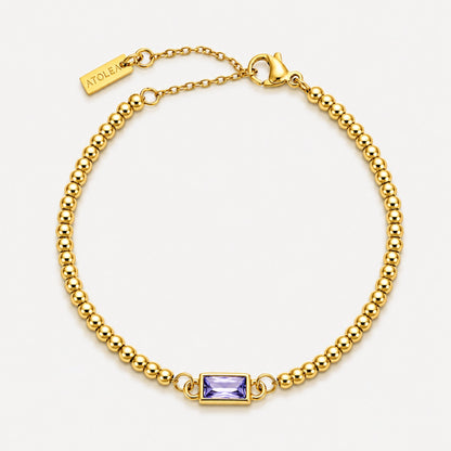 Beaded Birthstone Bracelet