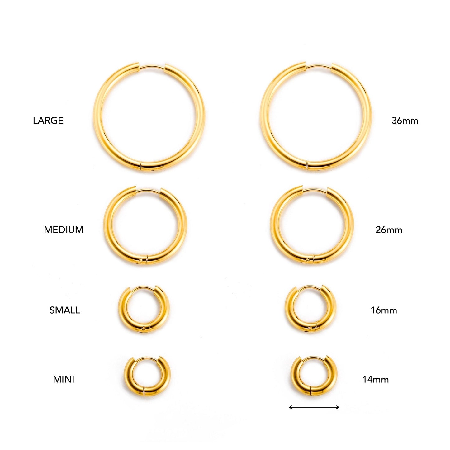 Thick Hoop Earrings