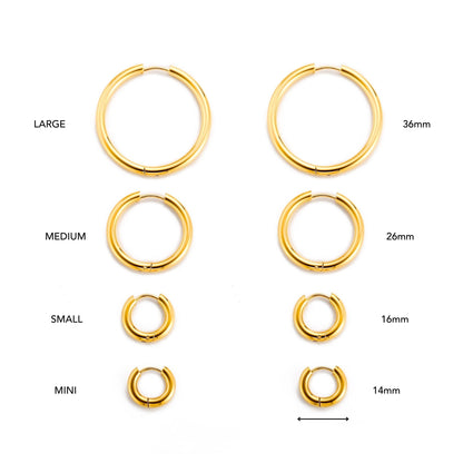 Thick Hoop Earrings