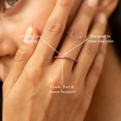 “Bordeaux” Thin Ring