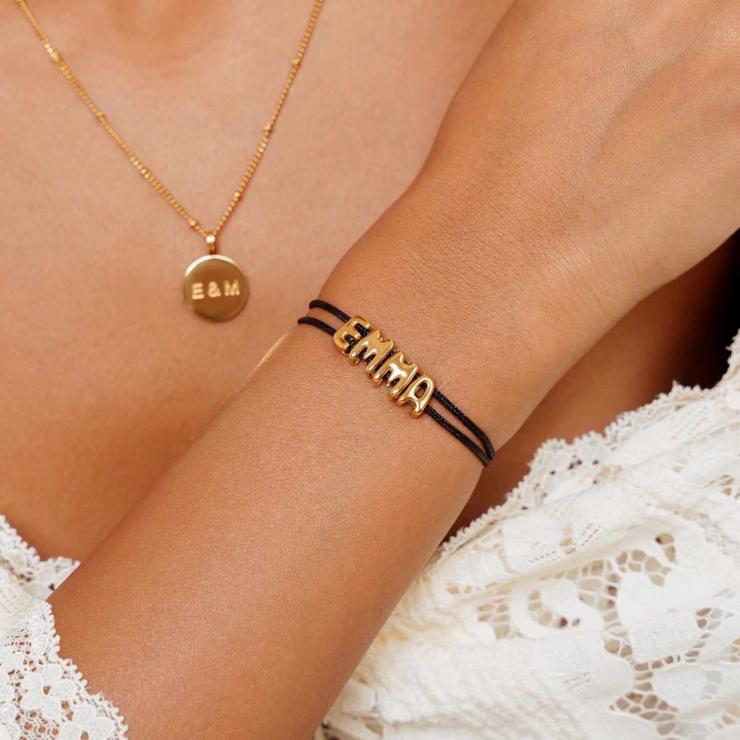 Bubble Name Bracelet