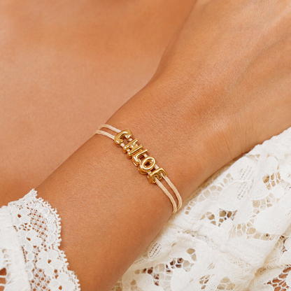 Bubble Name Bracelet