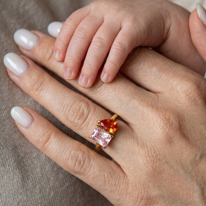 Toi et Moi Birthstone Ring