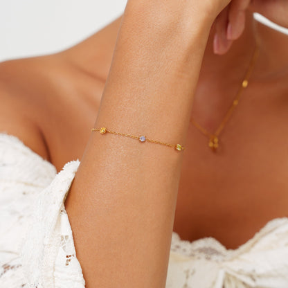 Custom Birthstone Bracelet
