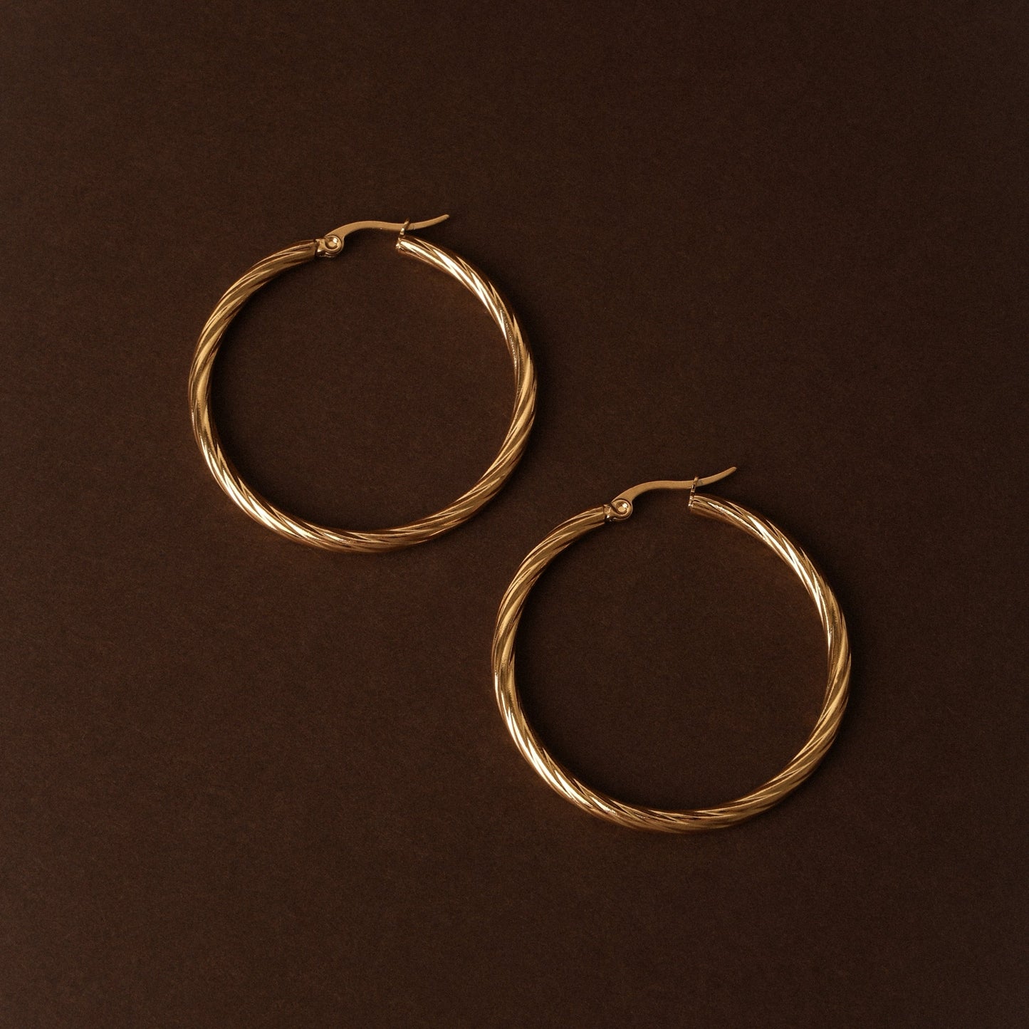 Bold Twisted Hoops