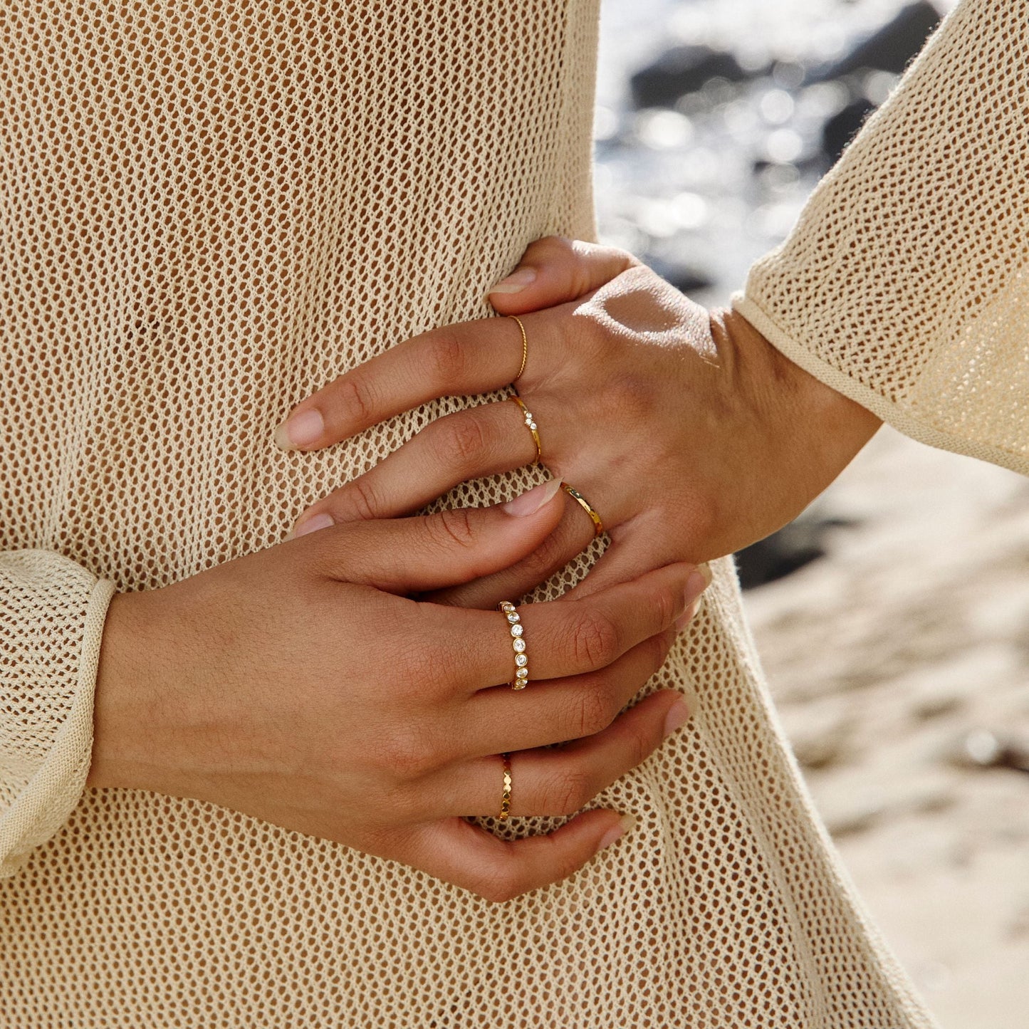 Beaded Sparkly Ring