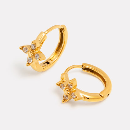 Daisy Hoops Earrings