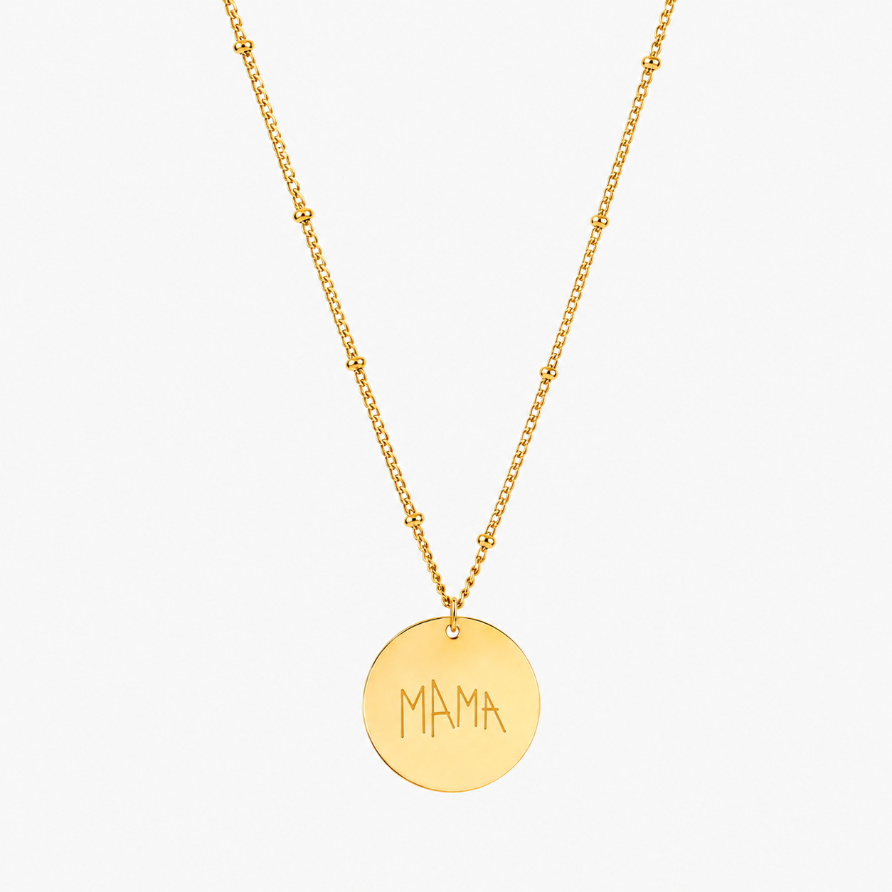 Drawing Disc Necklace