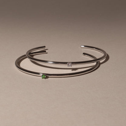 Thin Emerald Cuff