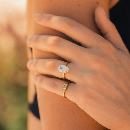 Oval Solitaire Ring