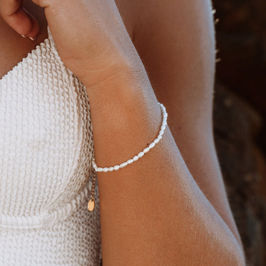 Süßwasserperlenarmband