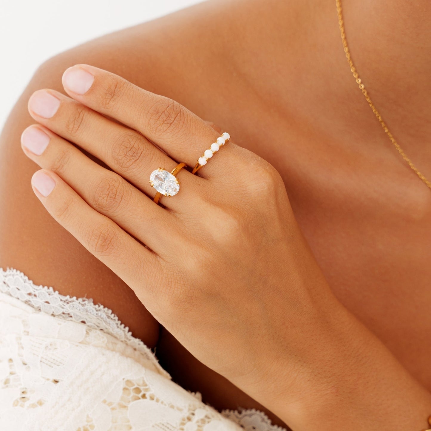 Oval Solitaire Ring