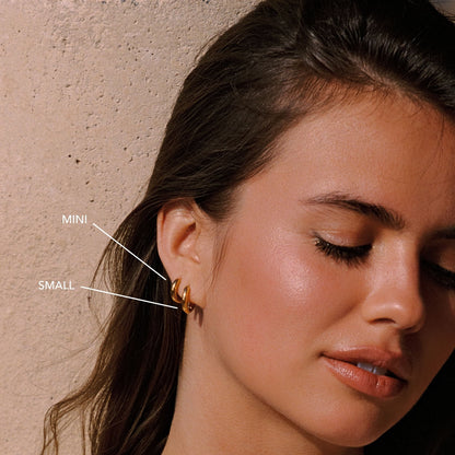 Thick Hoop Earrings