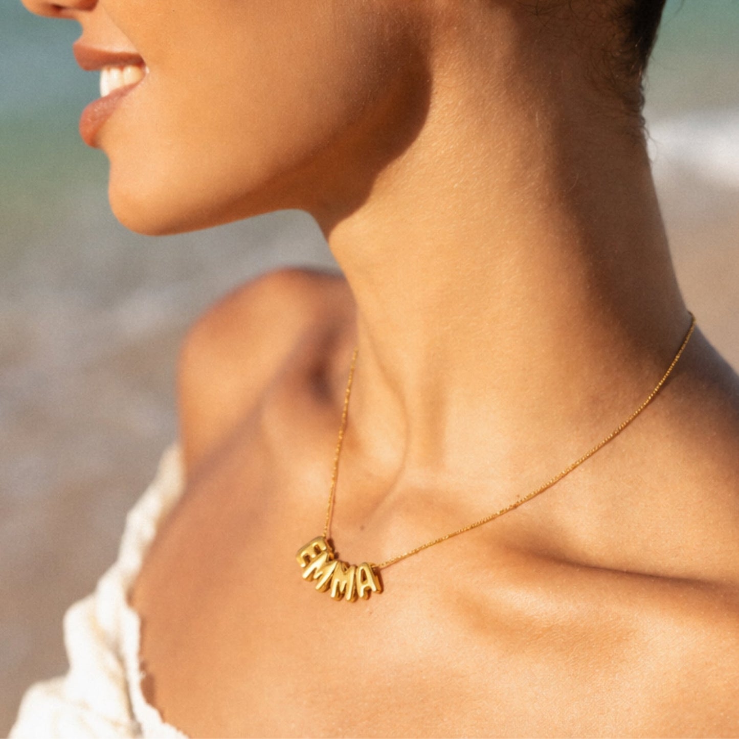 Bubble Name Necklace