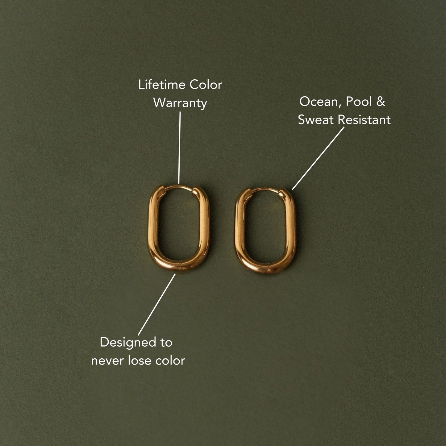 Oval Hoop Earrings