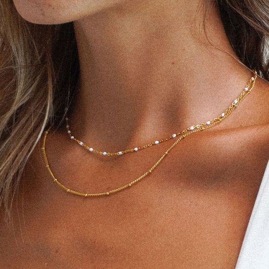 Doppelte Perlenkette