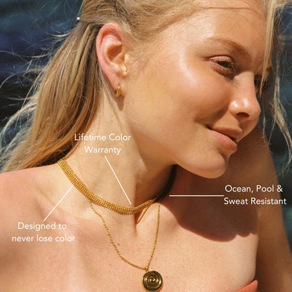 Golden Mesh Choker