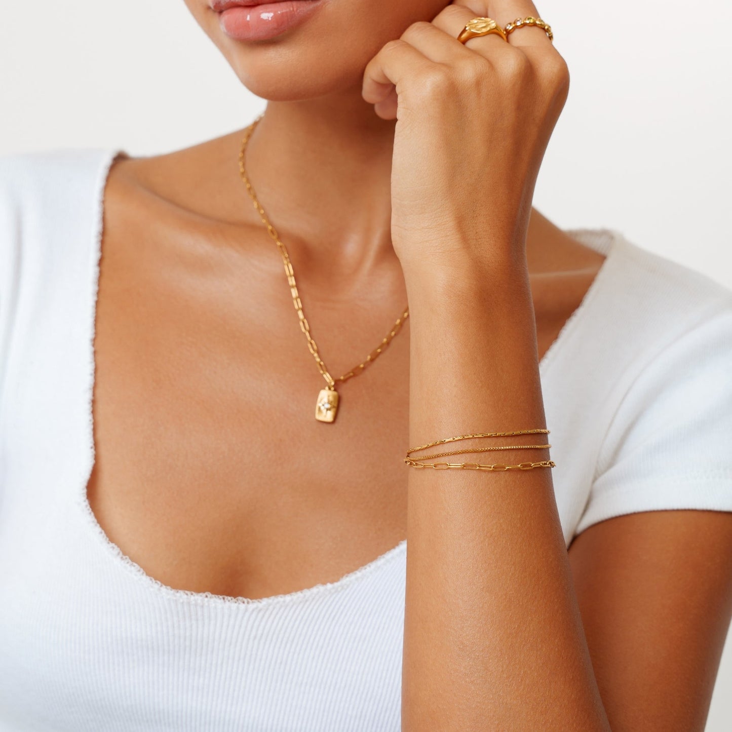 Golden Layered Bracelet