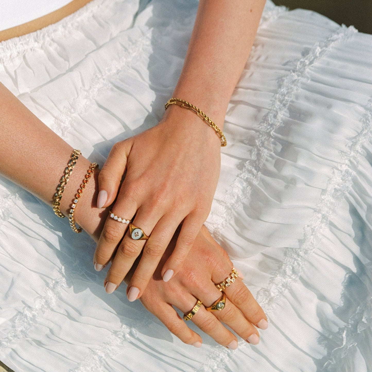 Opal Band Ring