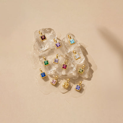 Paperclip Birthstone Necklace