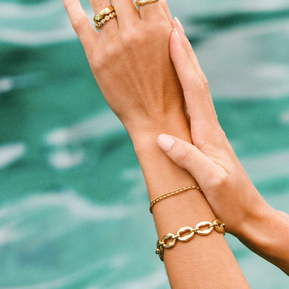 Layered Pebble Bracelet