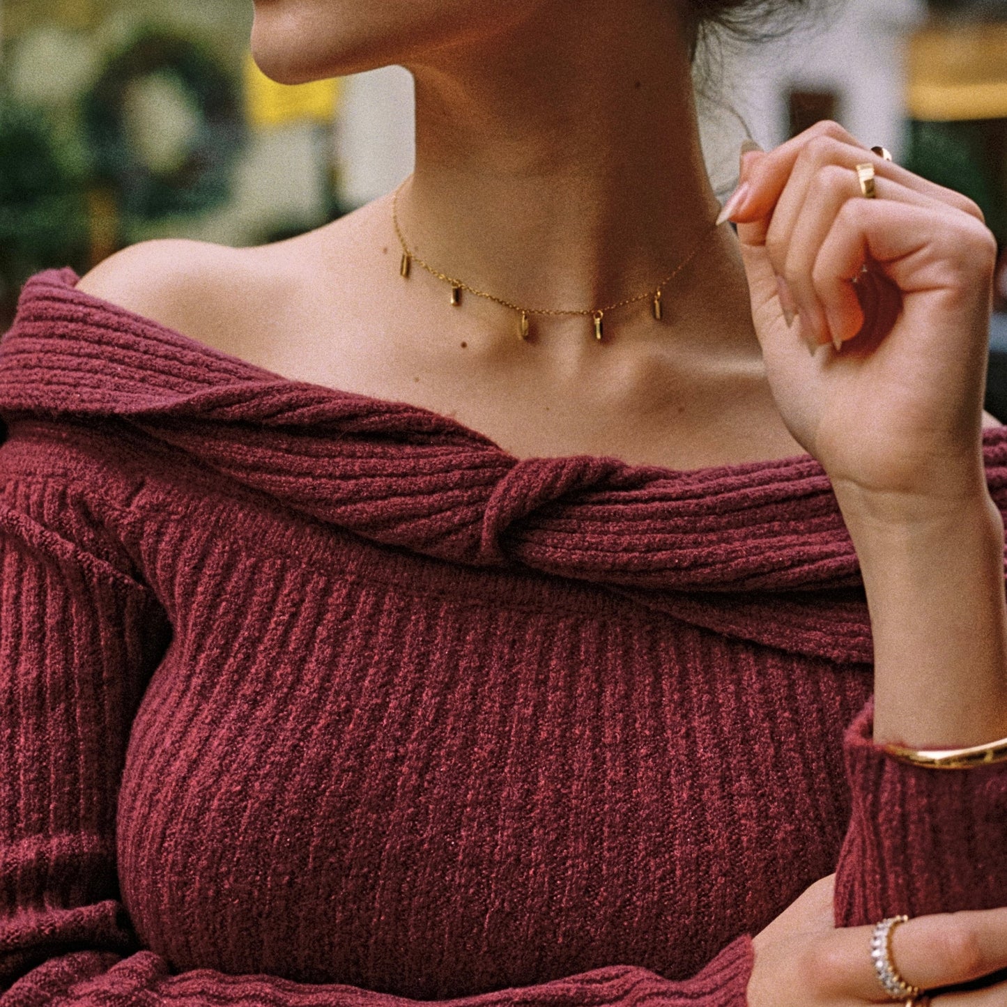 Rain of Emeralds Choker