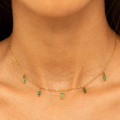 Rain of Emeralds Choker