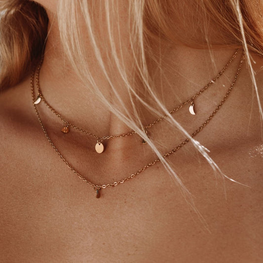 Boho-Layer-Halskette „Rio“