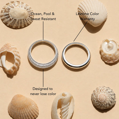 "Day & Night" Ring Set