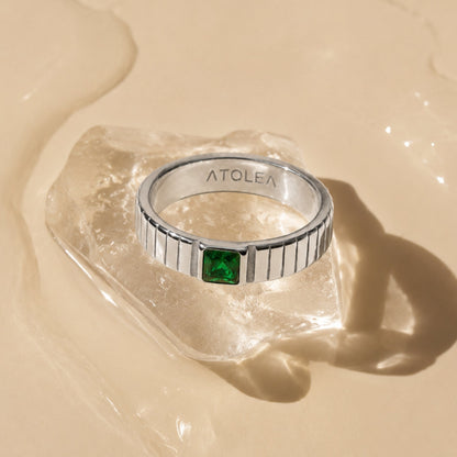 Chunky Emerald Ring