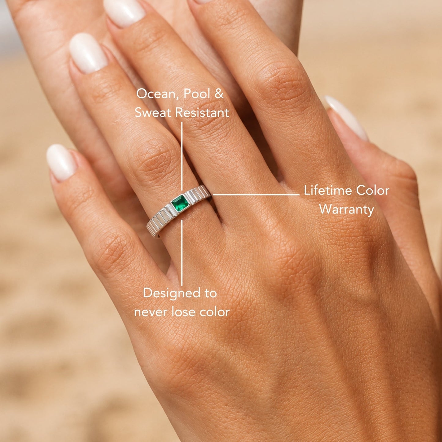 Chunky Emerald Ring