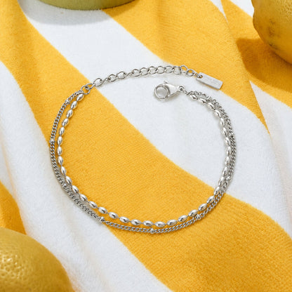 Layered Pebble Bracelet