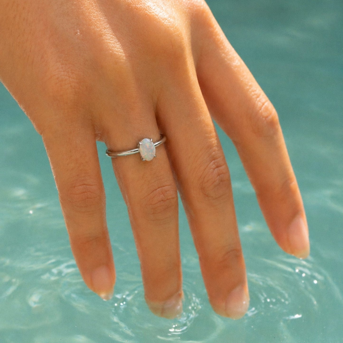 Oval Opal Ring