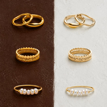 "Gemini" Stackable Rings