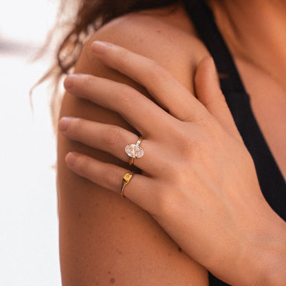 Oval Solitaire Ring