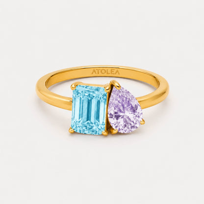 Toi et Moi Birthstone Ring