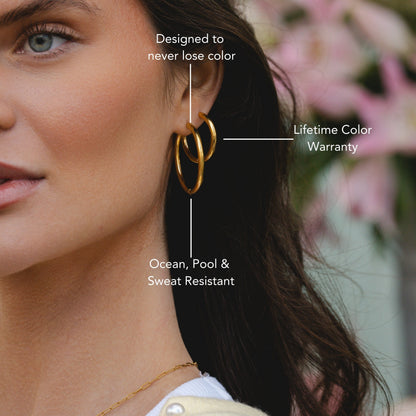 Thick Hoop Earrings